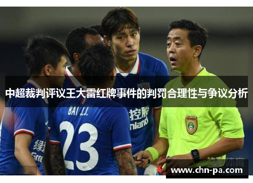 中超裁判评议王大雷红牌事件的判罚合理性与争议分析