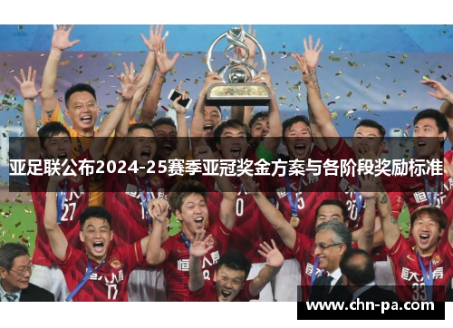 亚足联公布2024-25赛季亚冠奖金方案与各阶段奖励标准