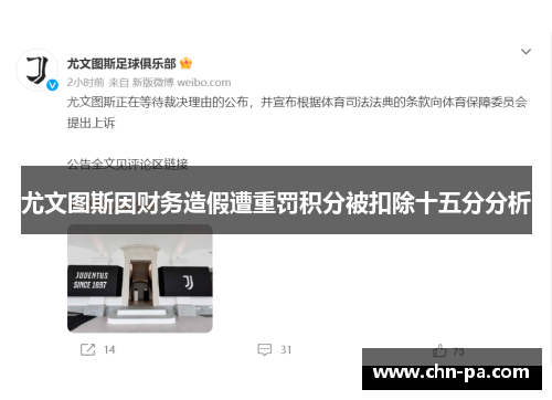 尤文图斯因财务造假遭重罚积分被扣除十五分分析